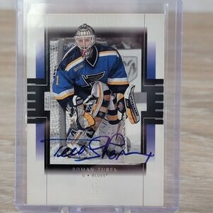 Roman Turek St Louis Blues Signed Autographed NHL Hockey Card SP Authentic